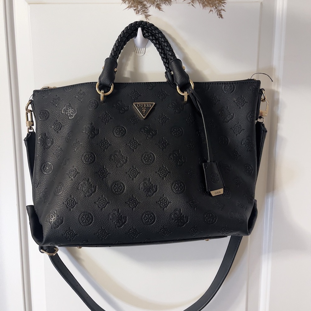 Black Large Guess Purse